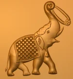 3D Elephant CNC Design 146