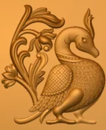 3D Peacock CNC Design 155