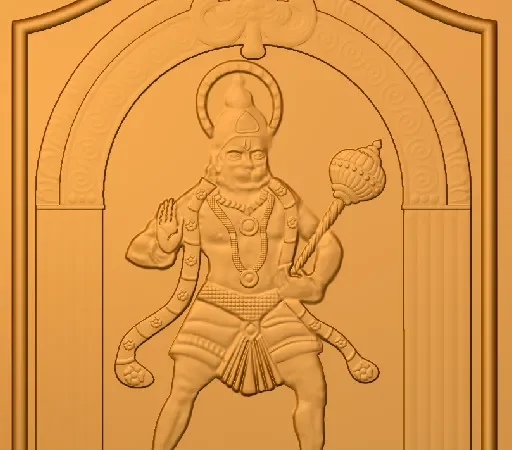 3D Hanuman ji CNC Design 172